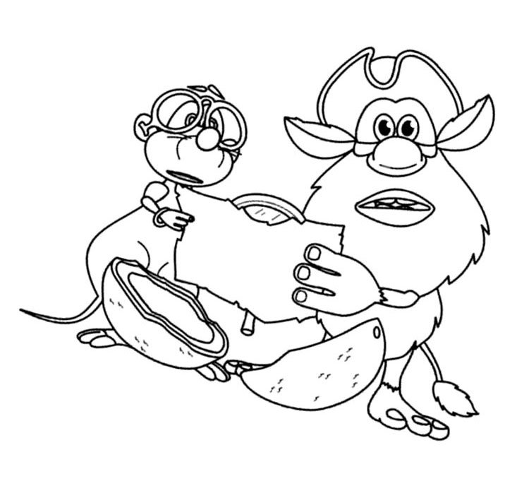 Раскраски для мальчиков Буба