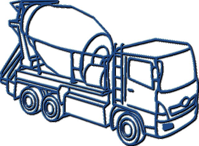 Автобетоносмеситель раскраска