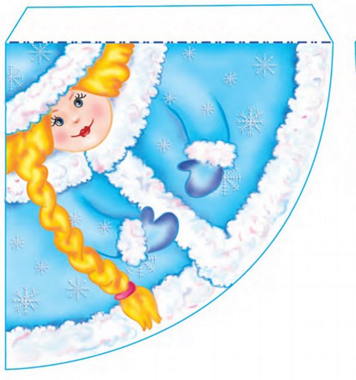 Снегурочка из бумаги