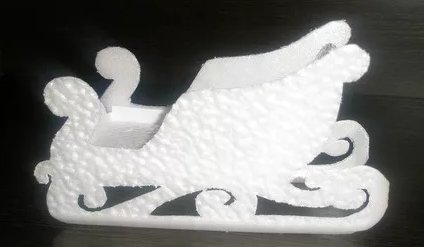 Санки из плитки потолочной