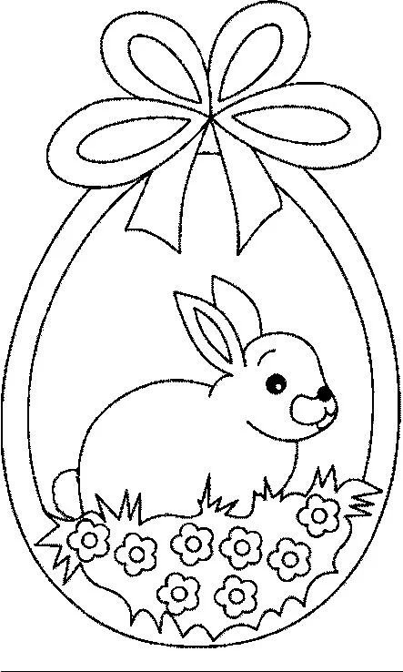 Раскраска Пасха для детей