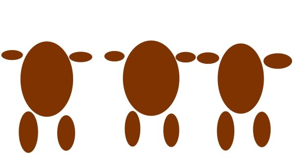 3 Медведя шаблон