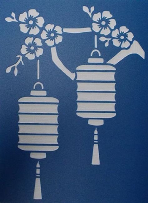 Трафарет фонарика