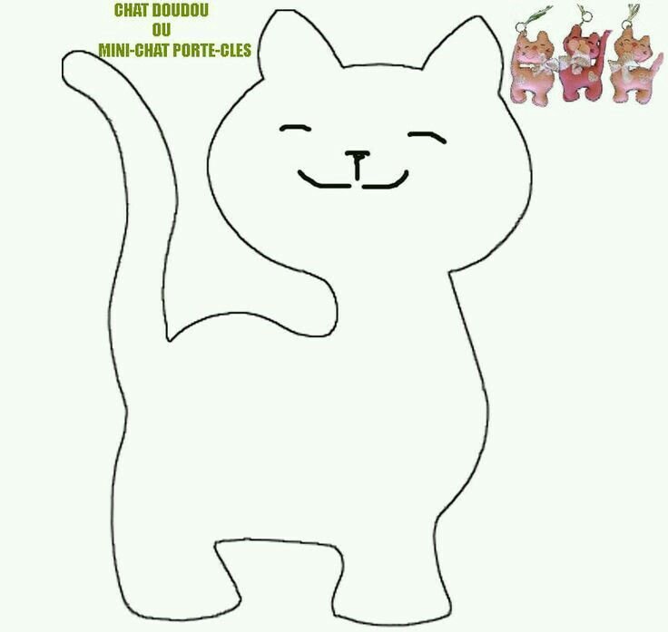 Котик из фетра выкройка