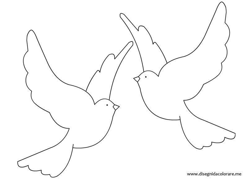 Рисунки голубей для вырезания