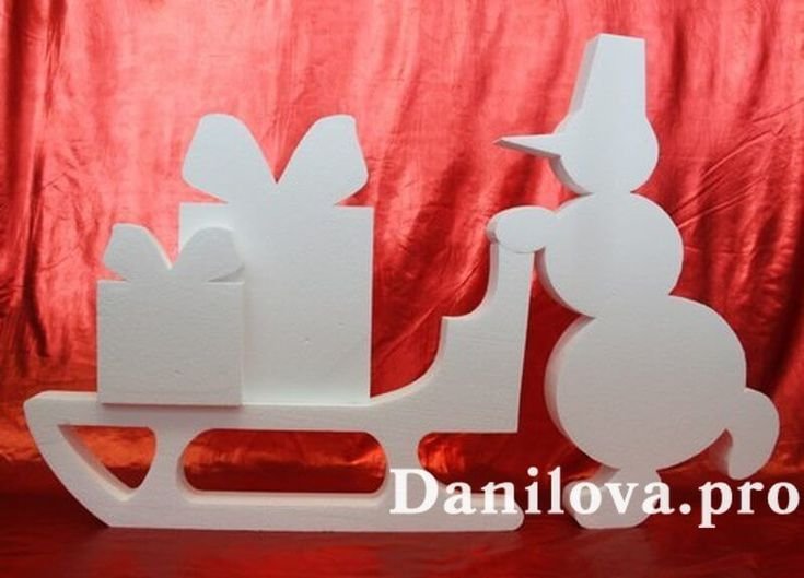 Новогодние украшения из пенопласта