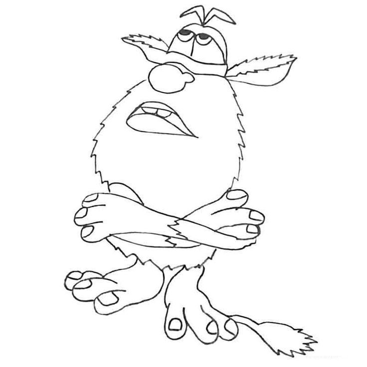 Раскраски Буба Домовой