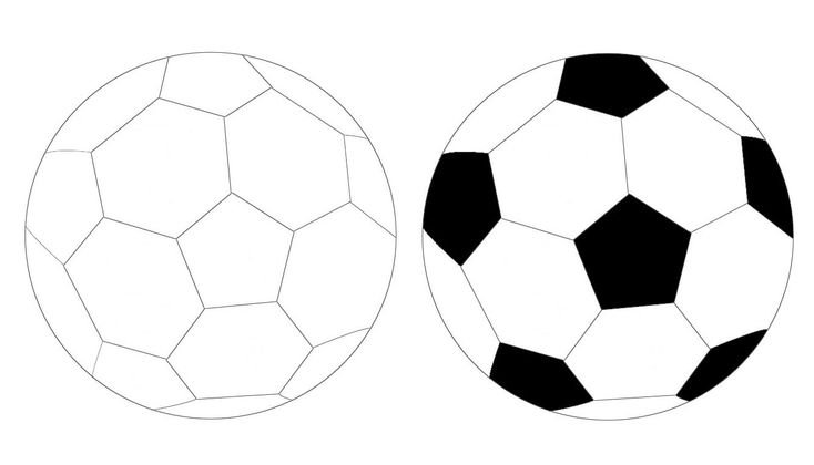 Футбольный мяч распечатка