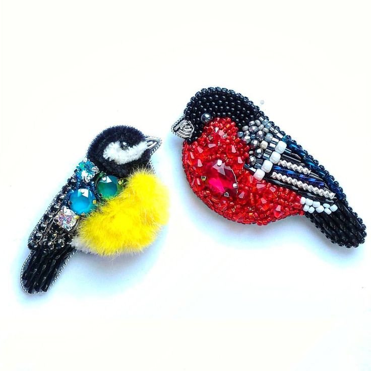 Трафареты для брошки Снегирь