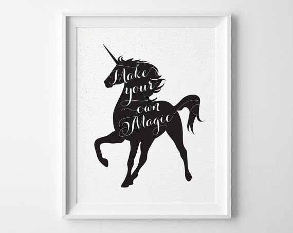 Вытынанка Единорог