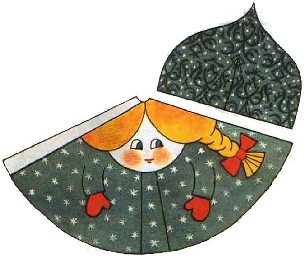 Поделка Снегурочка из бумаги