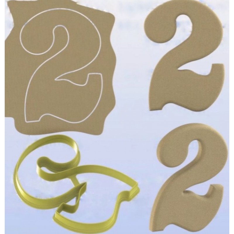 Вырубки цифры для торта