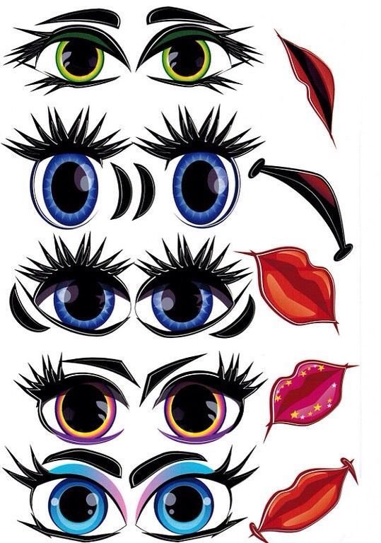 Веселые глазки для поделок