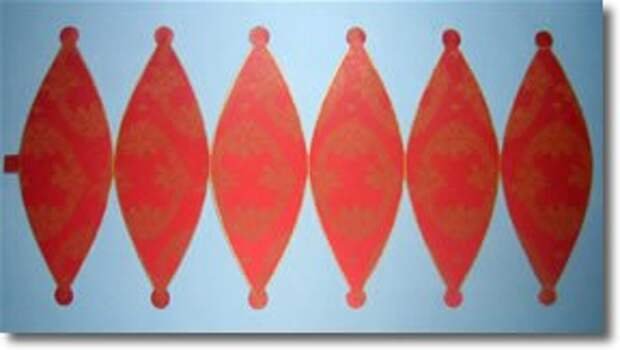 Китайский фонарик развертка