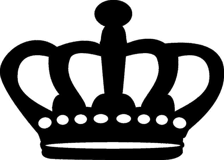 Корона мужская трафарет