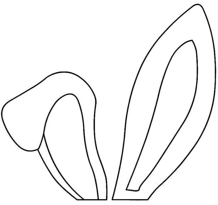 Уши трафарет