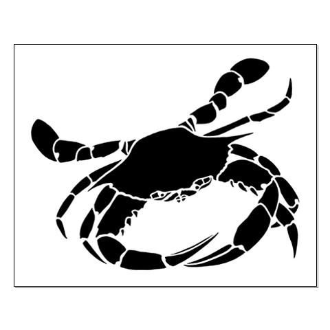 Трафарет краба для вырезания