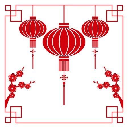 Китайские фонарики рисунок