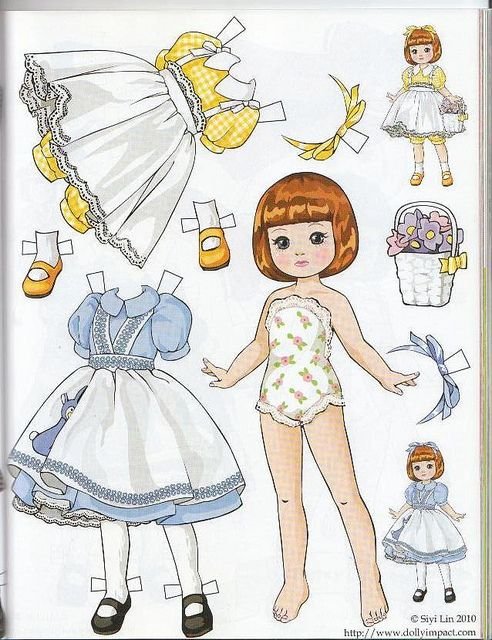 Бумажные куклы с одеждой tiny Betsy MCCALL