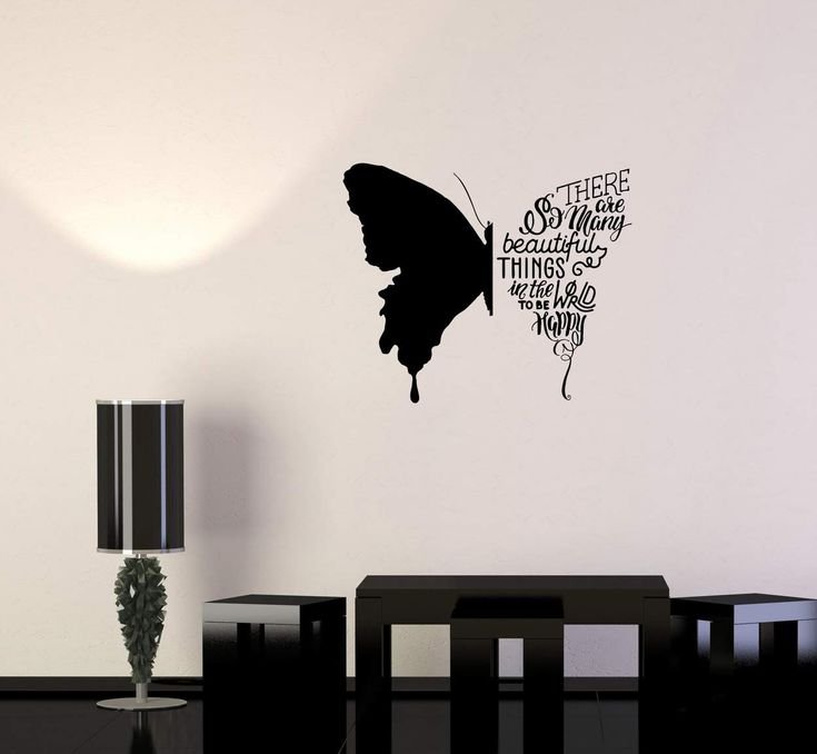 Силуэты на стене в интерьере