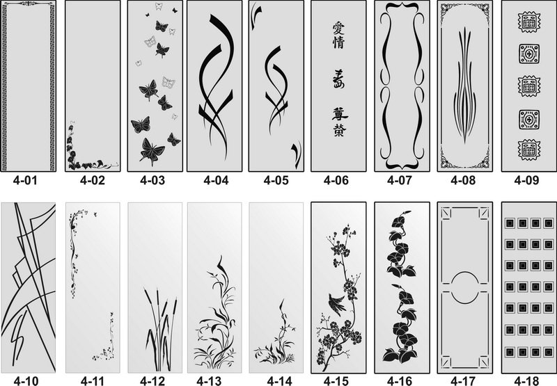 Трафаретные узоры на мебели