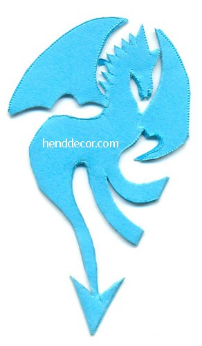 Снежинка дракон