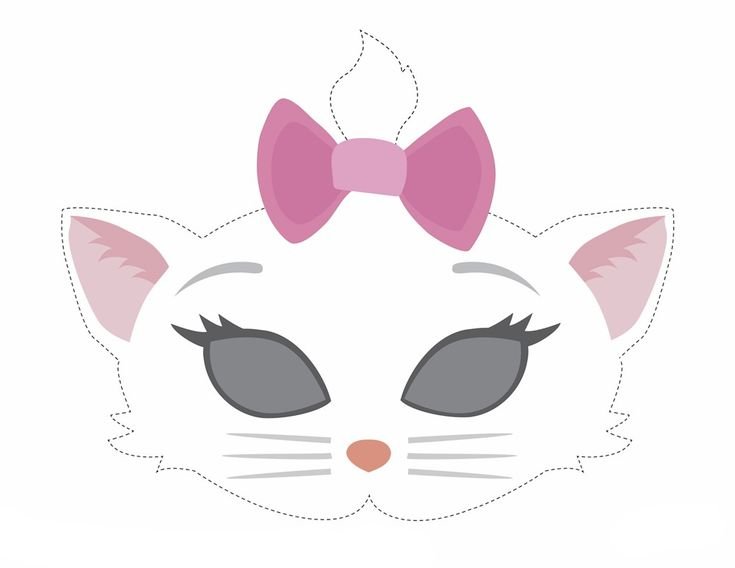Маска кошки для детей