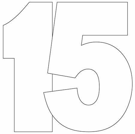 Макет цифр для торта