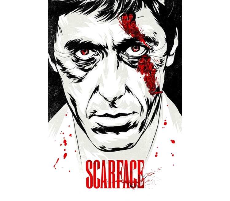 Аль Пачино Scarface плакат