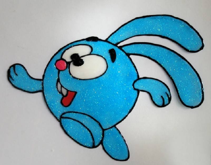 Шаблоны для витражных красок для детей