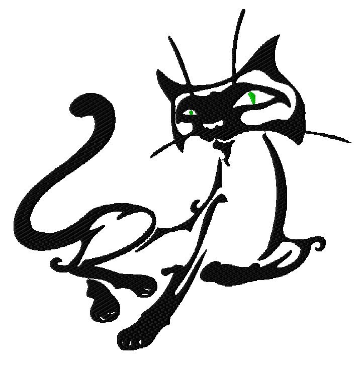 Коты трафарет