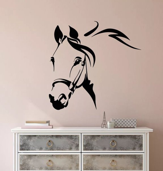 Интерьерные наклейки на стену лошадь