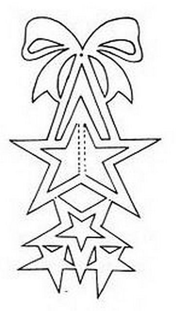 Трафареты на окна гирлянды