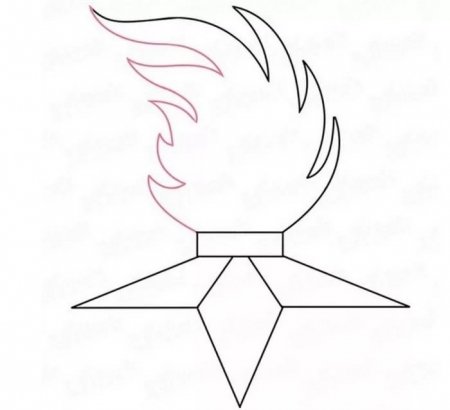 Вечный огонь шаблон