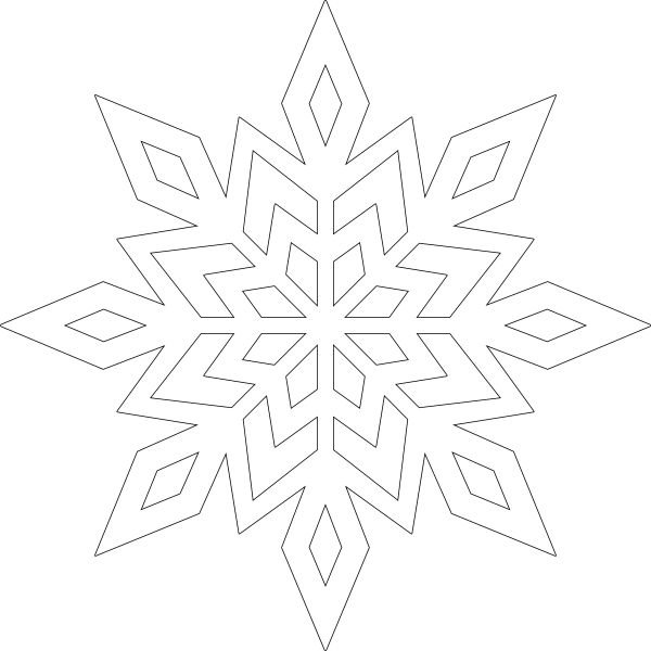 Снежинки на окна