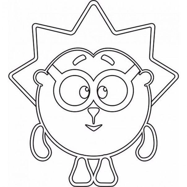 Смешарики трафарет