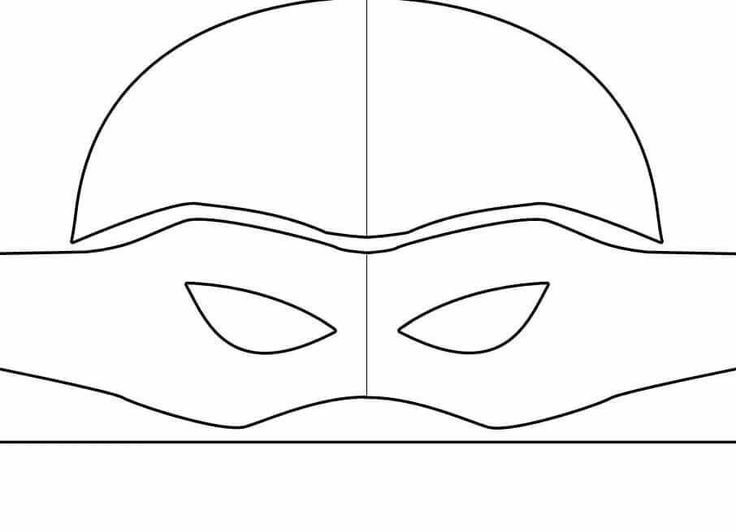 Маска Черепашки ниндзя выкройка