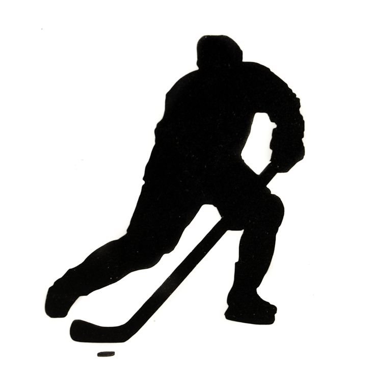 Хоккей трафарет