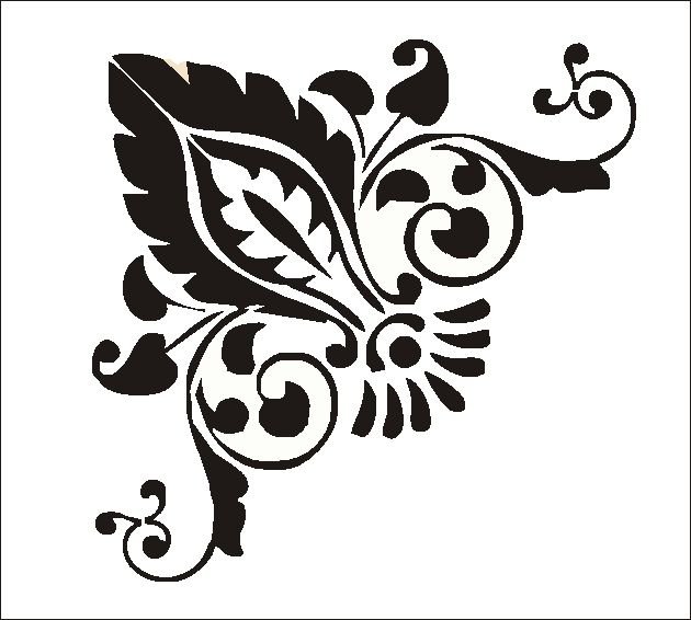 Трафареты узоры для декора