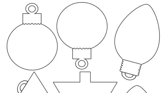 Шарики новогодние из фетра выкройка