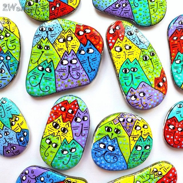 Рисование на камушках для детей