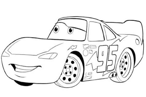 Молния Маккуин Тачки 3 раскраска