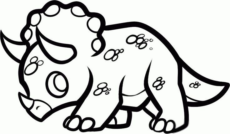 Динозавр раскраска для детей