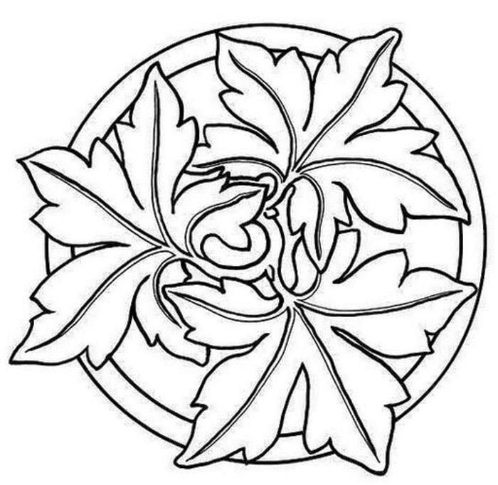 Резьба по дереву цветочный орнамент