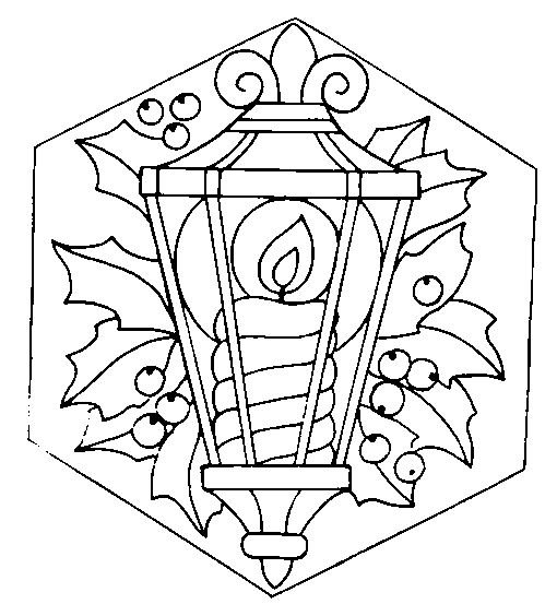 Фонарик раскраска