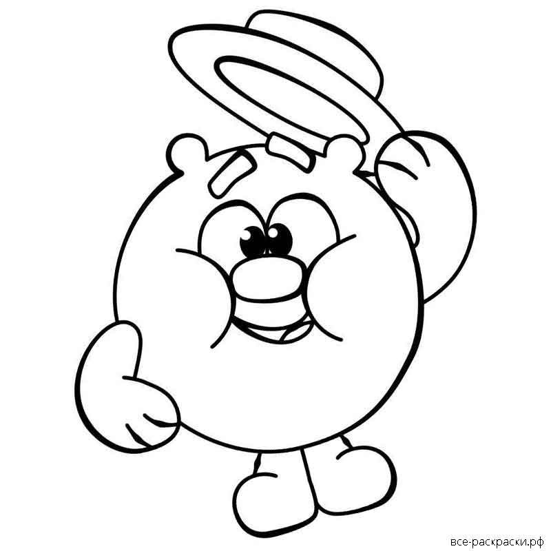 Раскраска «Смешарики»