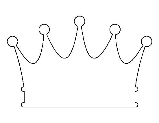 Трафарет короны для детей