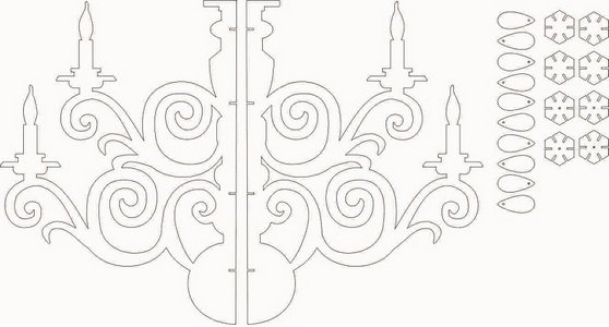 Канделябр из бумаги