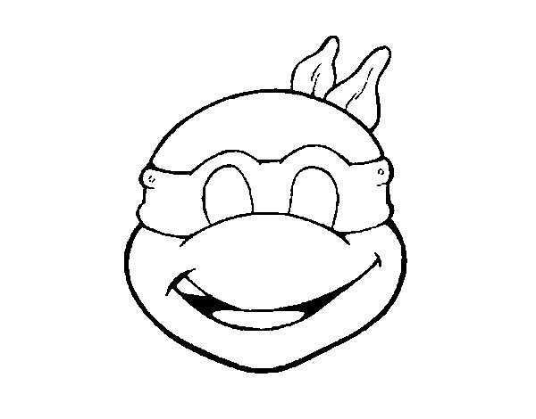 Трафарет маски Черепашки ниндзя