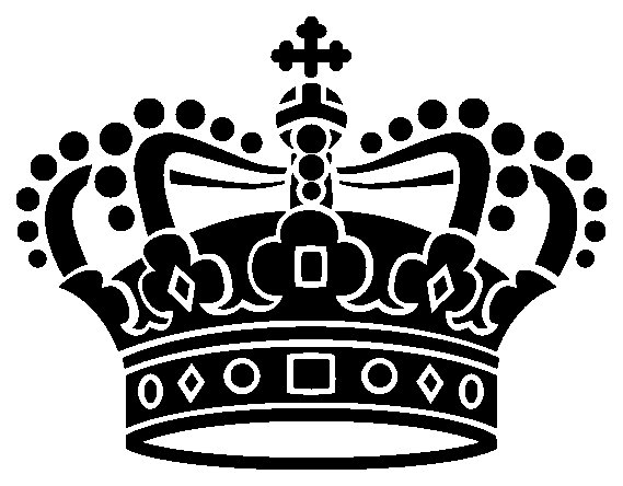 Корона наклейка